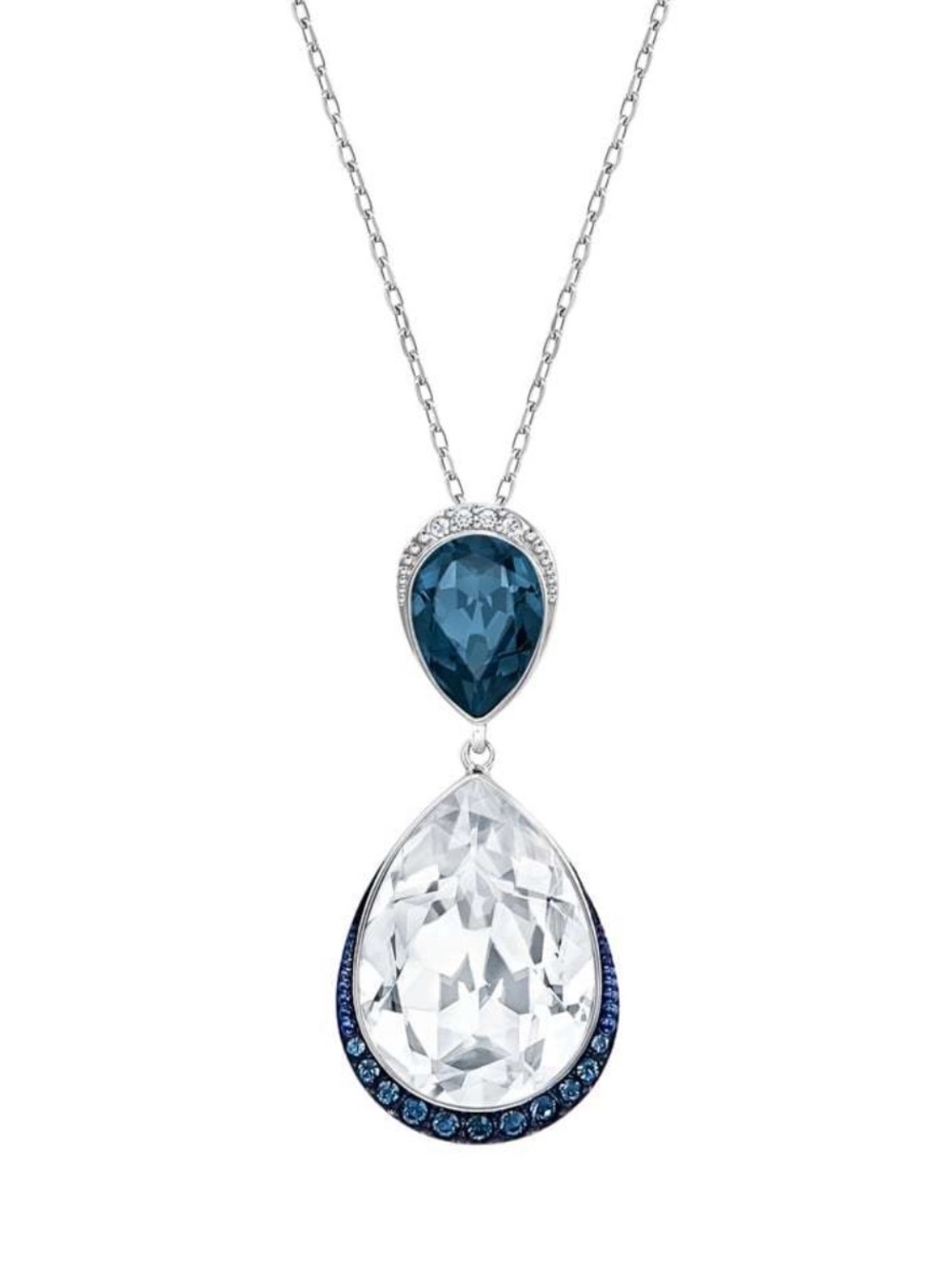 NWT Authentic Swarovski Teardrop Pendant Necklace